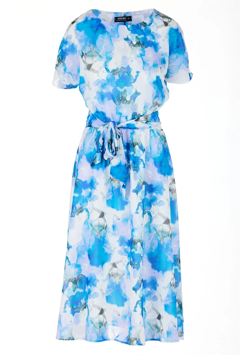 Rochie A510  Albastru, Albastru