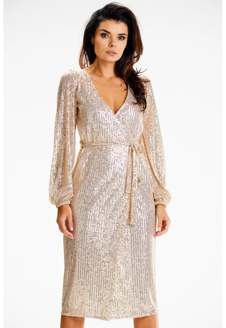 Rochie dama  A632 - Bej, Bej