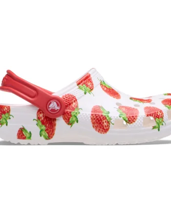 Saboti Crocs Classic Toddler Fresh Fruits Clog Alb - White