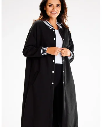 Hanorac dama  negru, Negru
