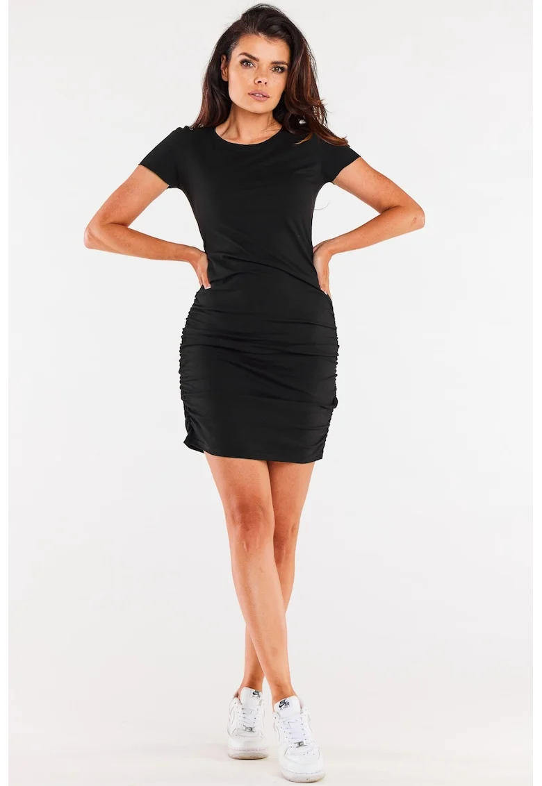 Rochie dama  Bumbac, M294, Negru
