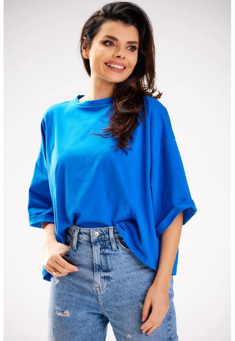 Bluza dama, Awama, Elastan, Albastru inchis