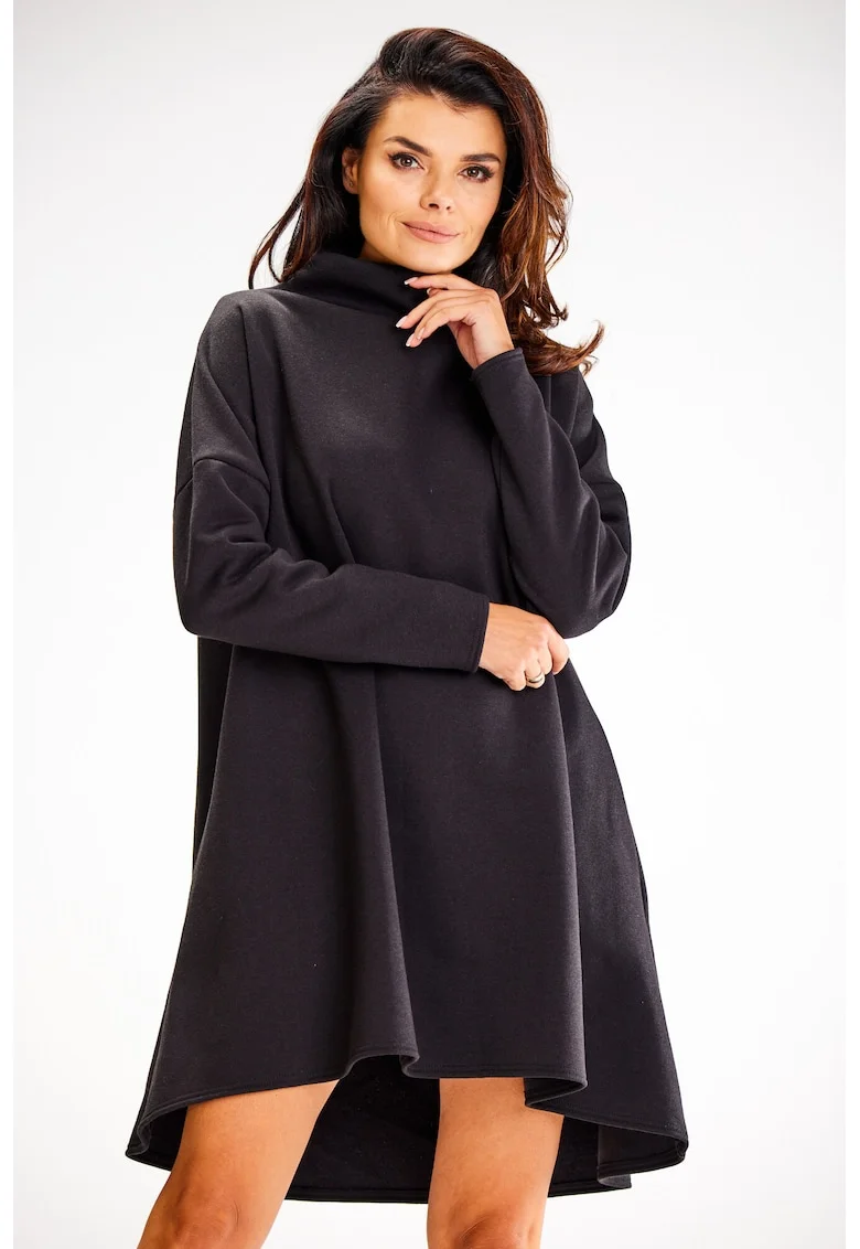 Rochie dama  Bumbac A609 - Neagra -