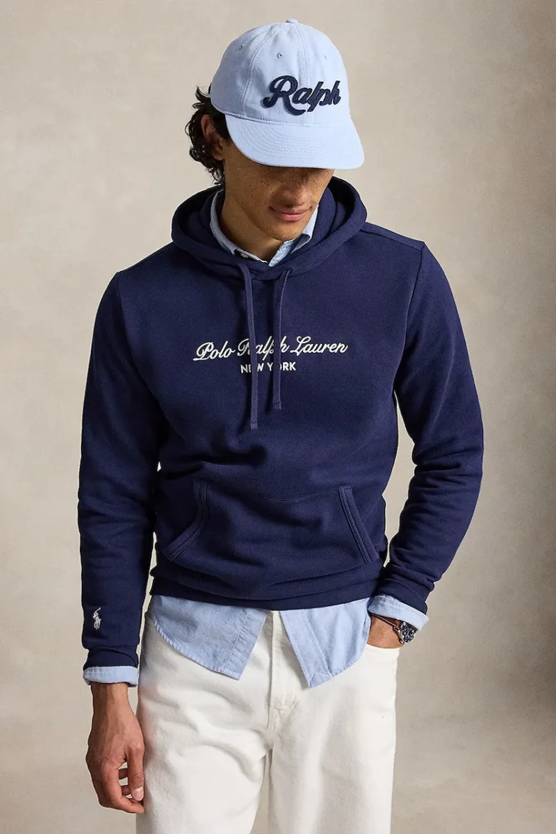 Polo Ralph Lauren hanorac cu glugă pentru bărbați cu bumbac