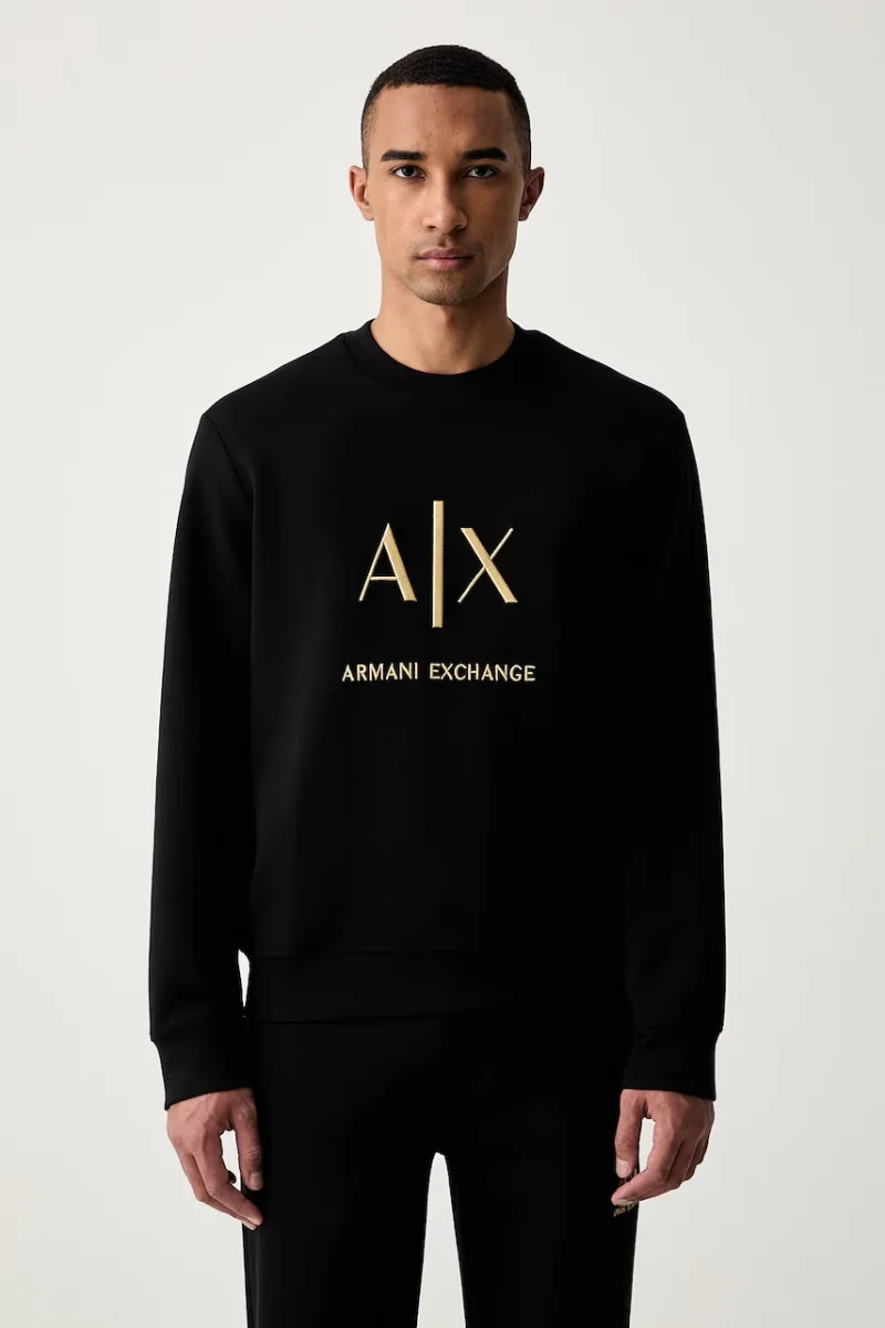 Armani Exchange hanorac pentru bărbați cu bumbac