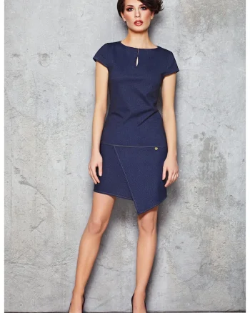Rochie dama  Poliester, M048 - Bleumarin -