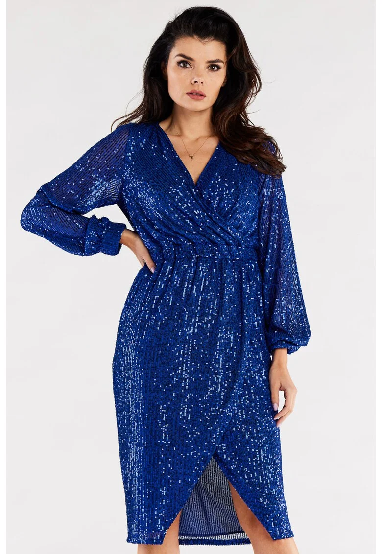 Rochie,  Poliester, Albastru1
