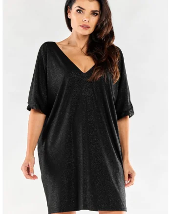 Rochie dama,  Poliester, Negru,