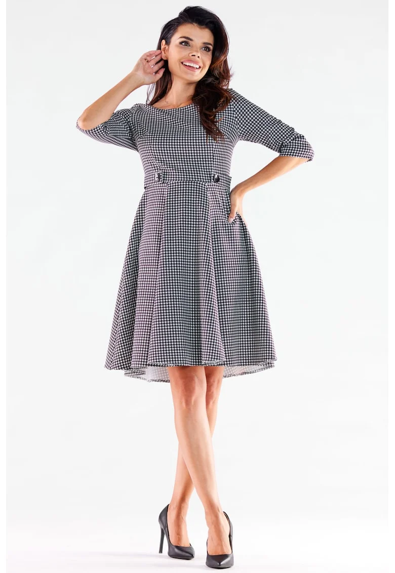 Scurta Rochie Maneca trei sferturi, Elegant A520