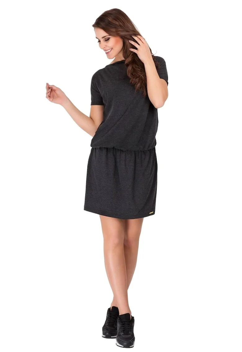 Rochie A093,  Viscoza/Elastan, Grafit