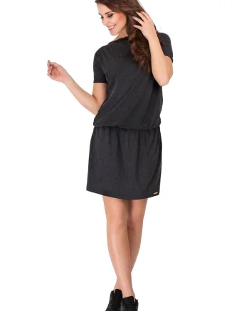 Rochie A093,  Viscoza/Elastan, Grafit