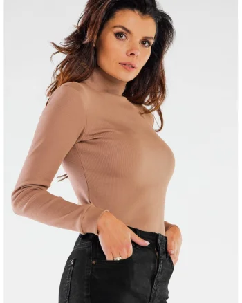 Bluza dama, Bumbac/Elastan, Bej