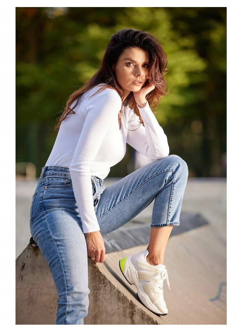 Bluza dama,  Bumbac/Elastan-Alb