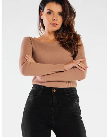 Bluza dama,  Bumbac/Elastan, Bej2
