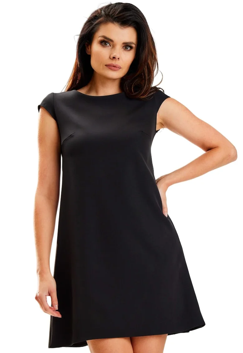 Rochie A570,  Negru, Negru