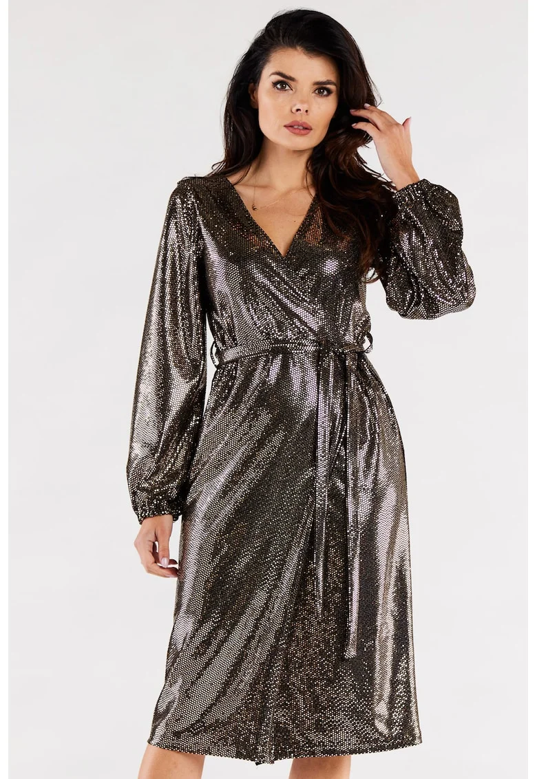 Rochie dama, ```112, Auriu/Negru