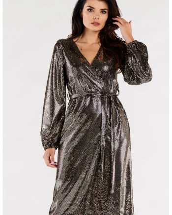 Rochie dama, ```112, Auriu/Negru