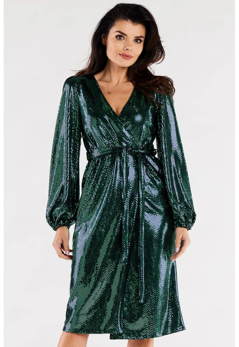 Rochie,  Elastan/Poliester, Verde, Verde