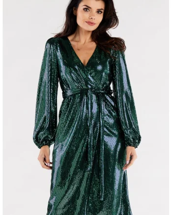 Rochie,  Elastan/Poliester, Verde, Verde