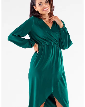 Rochie dama,  Viscoza, Verde, Verde