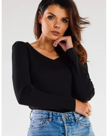 Bluza dama,  Bumbac/Elastan, Negru2