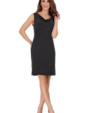 Rochie A090,  Viscoza/Elastan, Grafit