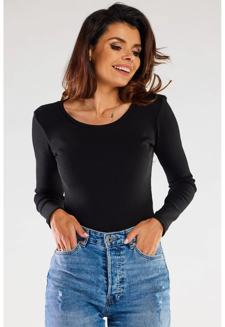 Bluza dama,  Bumbac/Elastan, Negru1