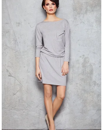 Rochie dama  Viscoza, M041 - Gri -