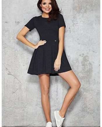 Rochie dama  Bumbac, M044 - Grafit -