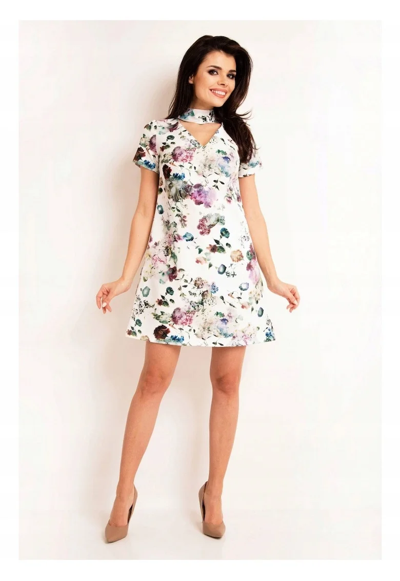 Rochie A171,  Poliester/Elastan, Multicolor