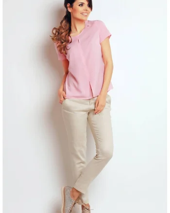 Bluza dama,  Poliester, Roz deschis