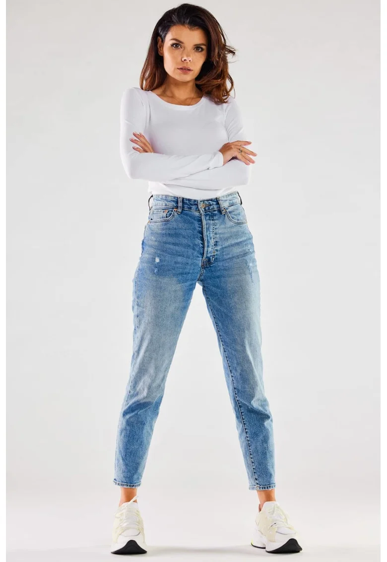 Bluza dama, Bumbac/Elastan, Alb
