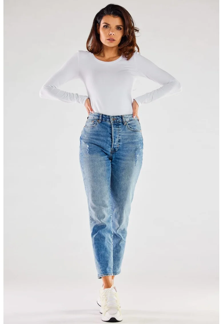 Bluza dama,  Bumbac/Elastan, Alb,