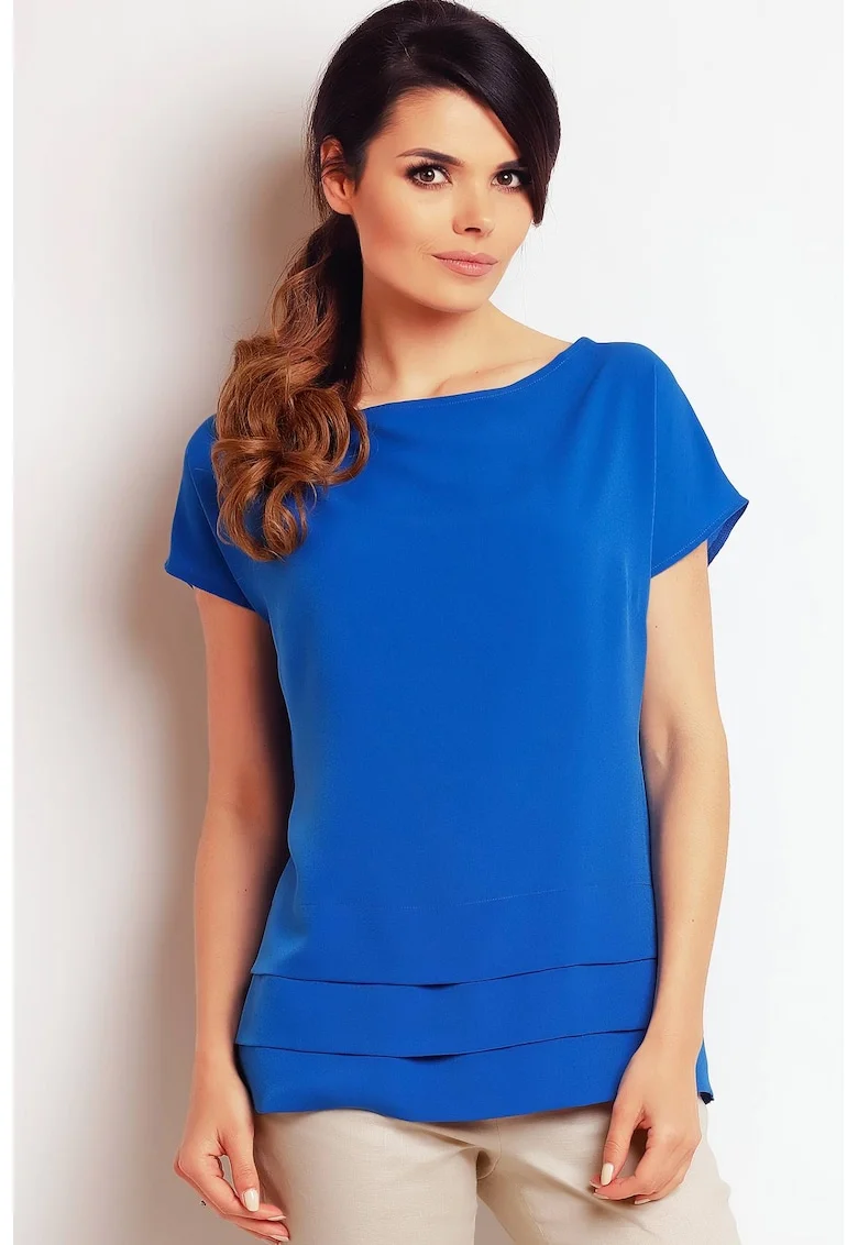 Bluza dama,  Poliester, Albastru inchis