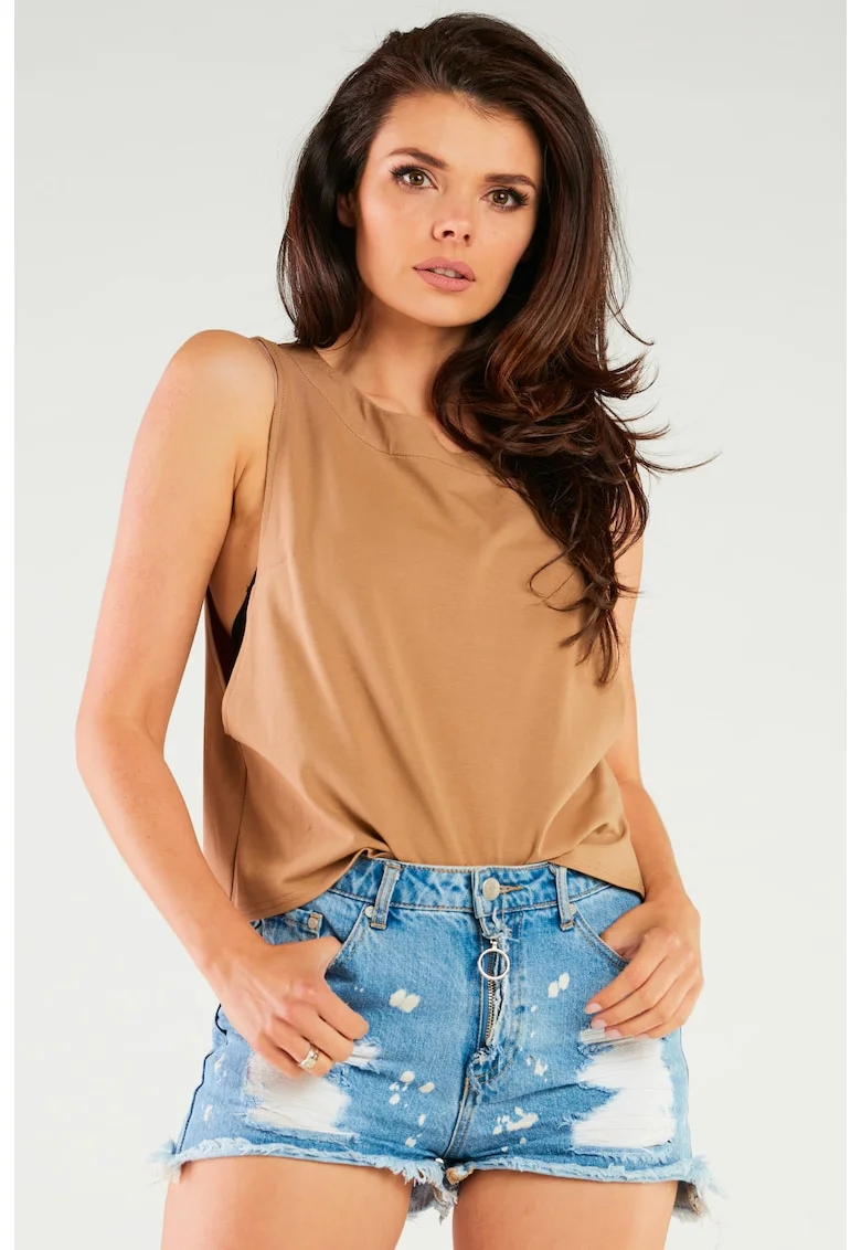 Bluza dama,  M266, bumbac, bej