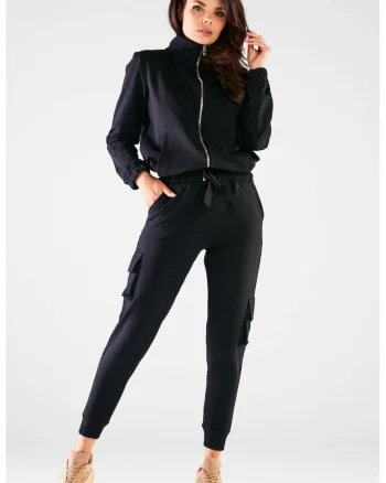 Pantaloni dama,  Negru, S/M