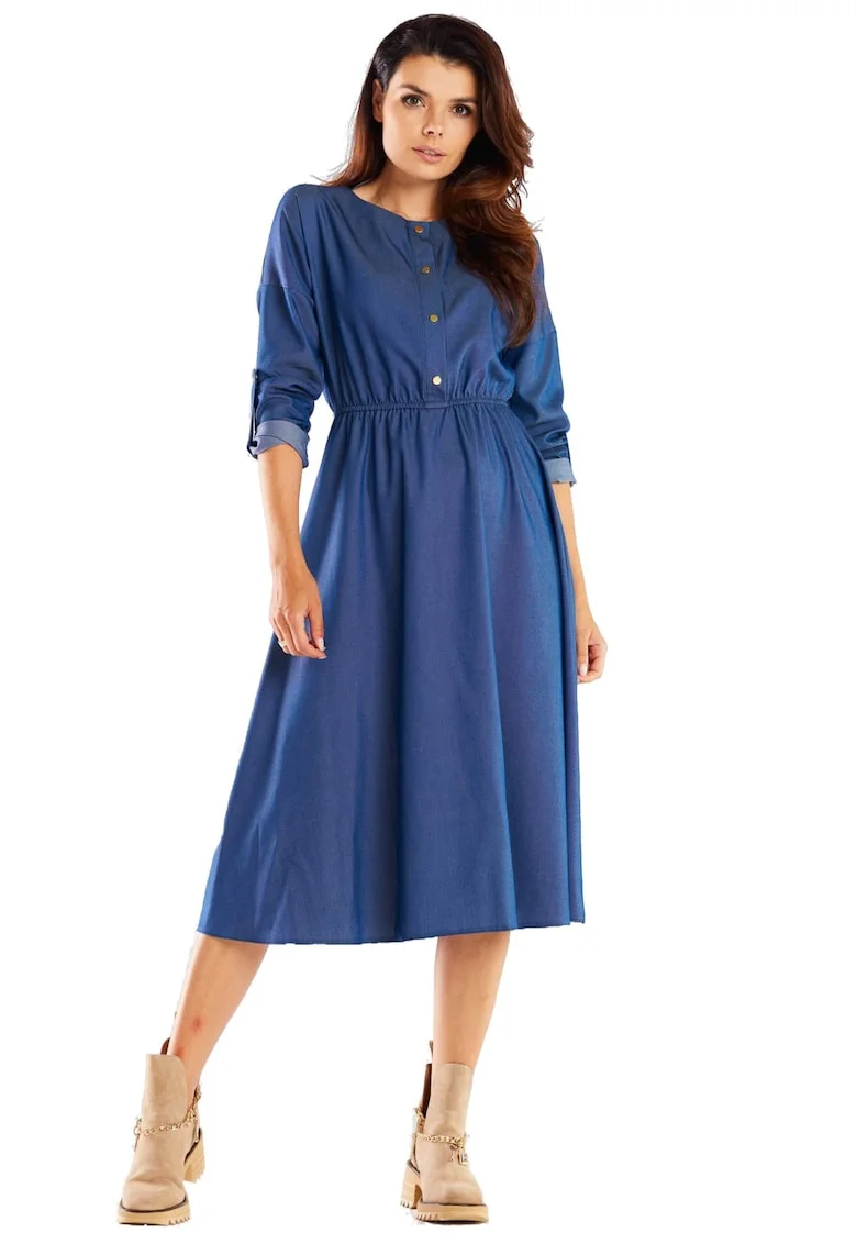 Rochie  Elastan, Albastru.