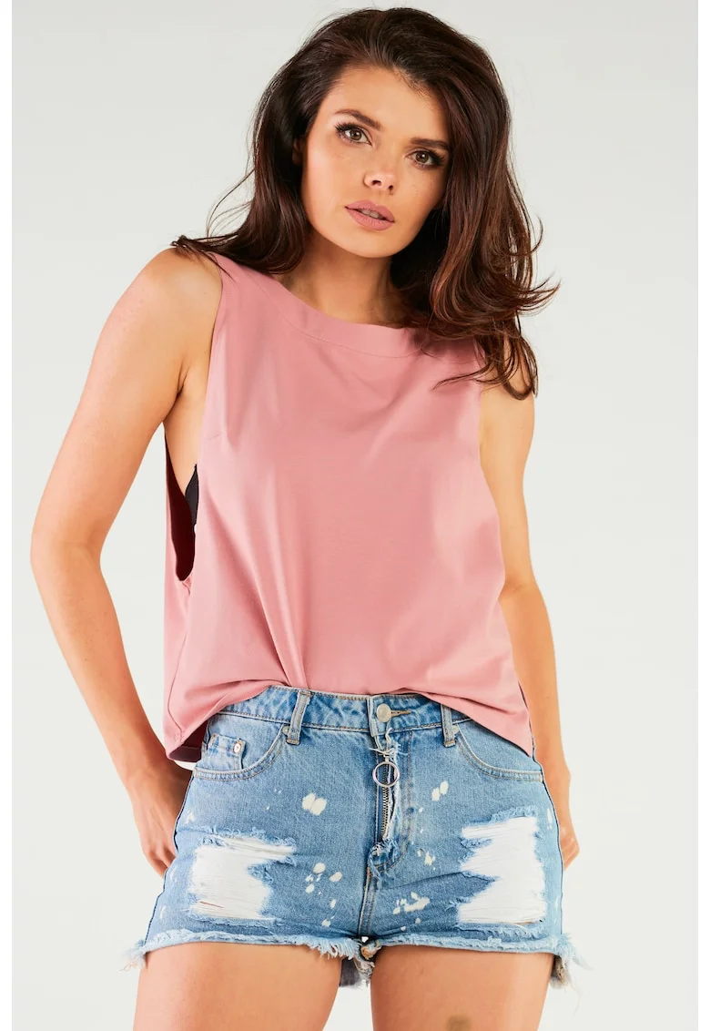 Bluza dama,  M266, bumbac moale, roz