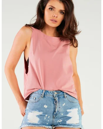 Bluza dama,  M266, bumbac moale, roz