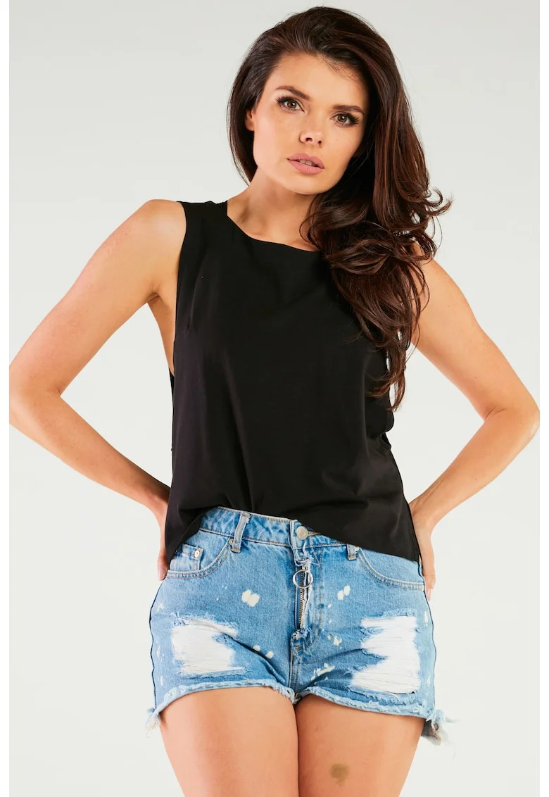 Bluza dama,  M266, bumbac, negru