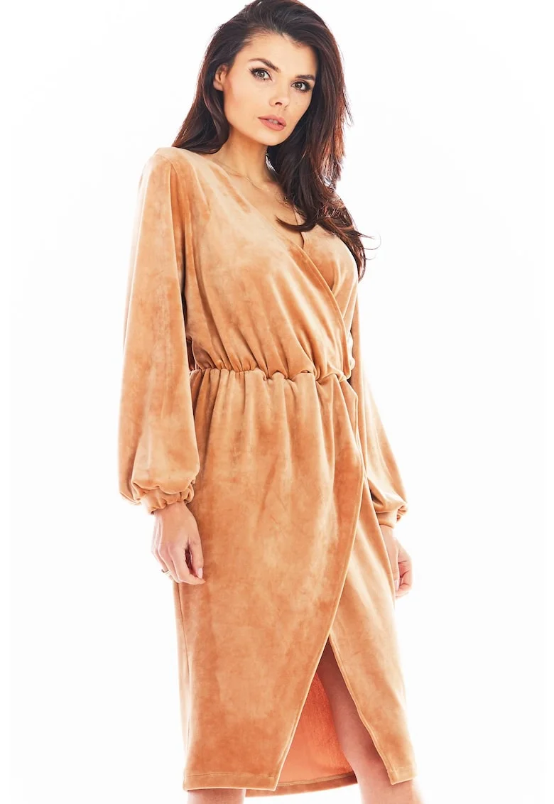 Rochie A406 - Bej