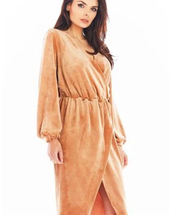 Rochie A406 - Bej