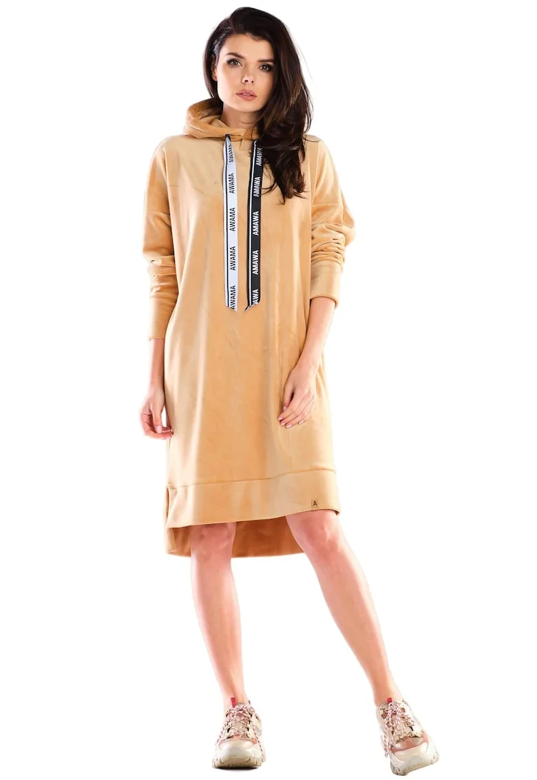 Rochie  Poliester, Bej, S/M