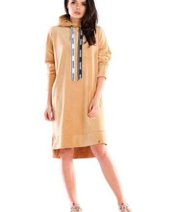 Rochie  Poliester, Bej, S/M