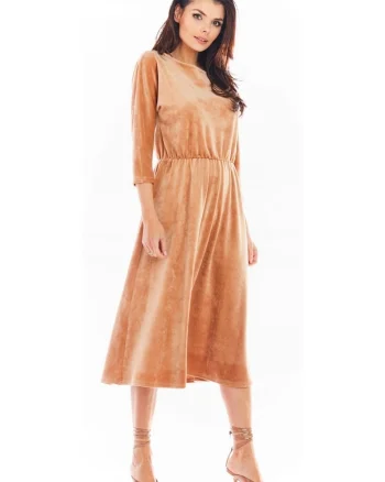 Rochie A407 - Bej
