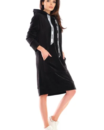 Rochie  Poliester, Negru, S/M