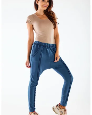 Pantaloni dama, Albastru