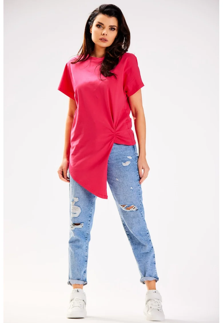 Tricou dama,  Bumbac, Roz, Roz
