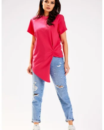 Tricou dama,  Bumbac, Roz, Roz