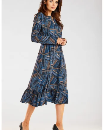 Rochie dama, 11, Maro/Bleumarin